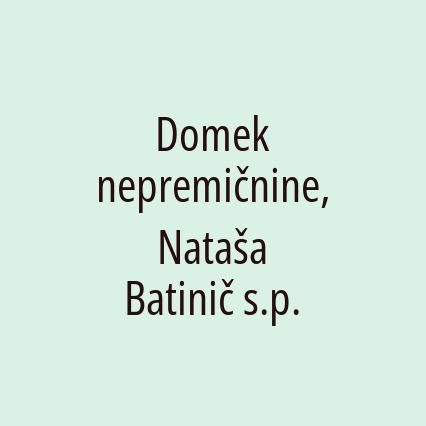 Domek nepremičnine, Nataša Batinič s.p. - Logotip