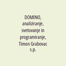 DOMINO, analiziranje, svetovanje in programiranje, Timon Grabovac s.p. - Logotip