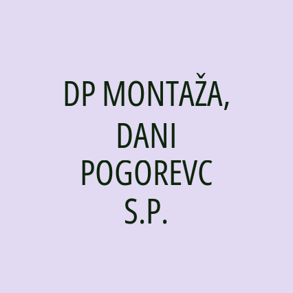 DP MONTAŽA, DANI POGOREVC S.P. - Logotip