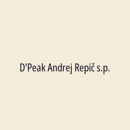 D'Peak Andrej Repič s.p. - Logotip