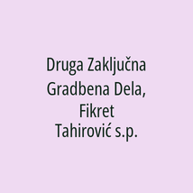 Druga Zaključna Gradbena Dela, Fikret Tahirović s.p. - Logotip