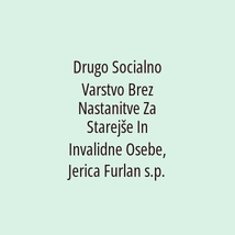 Drugo Socialno Varstvo Brez Nastanitve Za Starejše In Invalidne Osebe, Jerica Furlan s.p. - Logotip