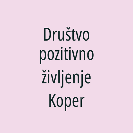 Društvo pozitivno življenje Koper - Logotip