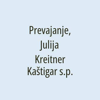 Prevajanje, Julija Kreitner Kaštigar s.p.