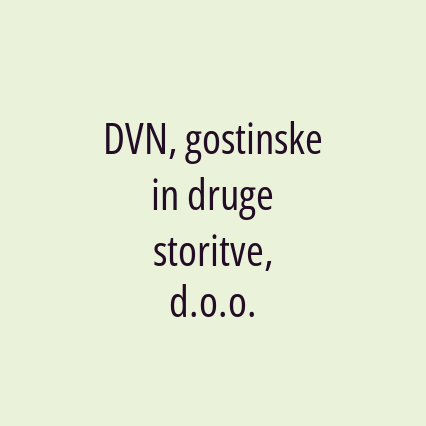 DVN, gostinske in druge storitve, d.o.o. - Logotip