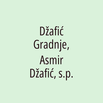 Džafić Gradnje, Asmir Džafić, s.p. - Logotip