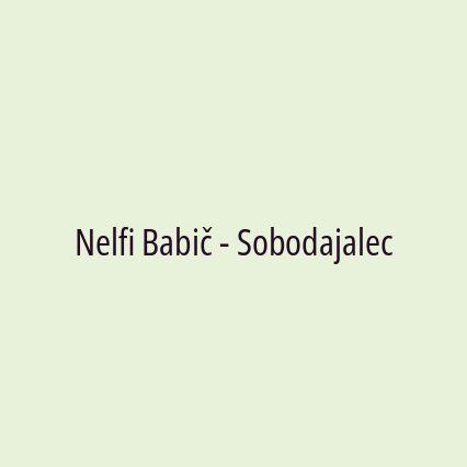 Nelfi Babič - Sobodajalec