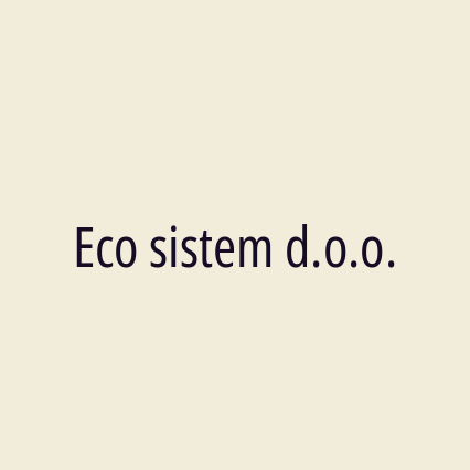 Eco sistem d.o.o. - Logotip