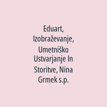 Eduart, Izobraževanje, Umetniško Ustvarjanje In Storitve, Nina Grmek s.p. - Logotip