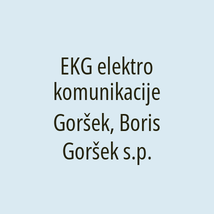 EKG elektro komunikacije Goršek, Boris Goršek s.p. - Logotip