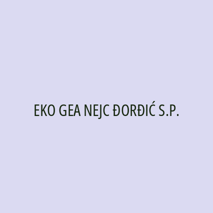 EKO GEA NEJC ĐORĐIĆ S.P. - Logotip