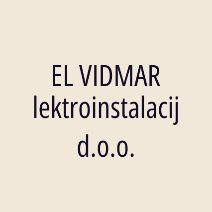 EL VIDMAR Elektroinstalacije d.o.o. - Logotip