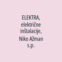 ELEKTRA, električne inštalacije, Niko Ažman s.p. - Logotip