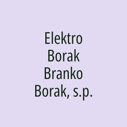 Elektro Borak Branko Borak, s.p. - Logotip