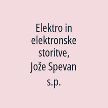 Elektro in elektronske storitve, Jože Spevan s.p. - Logotip