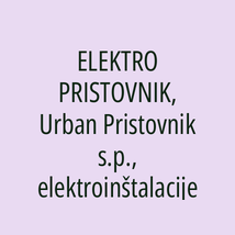 ELEKTRO PRISTOVNIK, Urban Pristovnik s.p., elektroinštalacije - Logotip