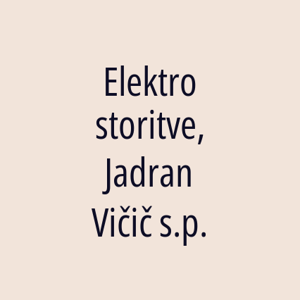 Elektro storitve, Jadran Vičič s.p. - Logotip