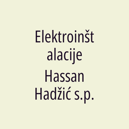 Elektroinštalacije Hassan Hadžić s.p. - Logotip