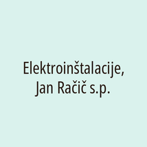 Elektroinštalacije, Jan Račič s.p. - Logotip
