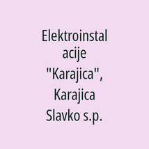 Elektroinstalacije "Karajica", Karajica Slavko s.p. - Logotip