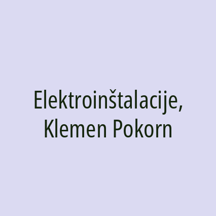 Elektroinštalacije, Klemen Pokorn - Logotip