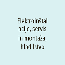 Elektroinštalacije, servis in montaža, hladilstvo - Logotip