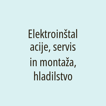 Elektroinštalacije, servis in montaža, hladilstvo - Logotip