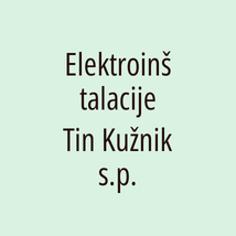 Elektroinštalacije Tin Kužnik s.p. - Logotip