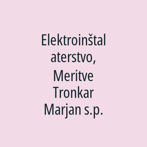 Elektroinštalaterstvo, Meritve Tronkar Marjan s.p. - Logotip