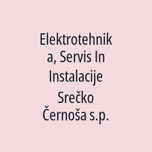 Elektrotehnika, Servis In Instalacije Srečko Černoša s.p. - Logotip