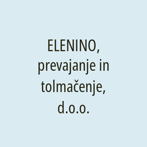 ELENINO, prevajanje in tolmačenje, d.o.o. - Logotip