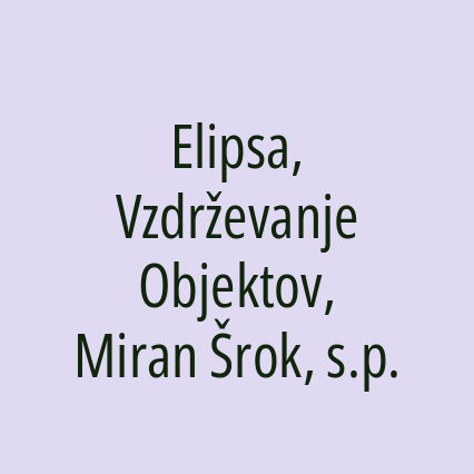 Elipsa, Vzdrževanje Objektov, Miran Šrok, s.p. - Logotip