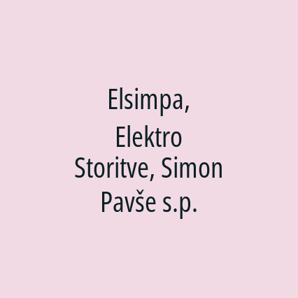 Elsimpa, Elektro Storitve, Simon Pavše s.p. - Logotip