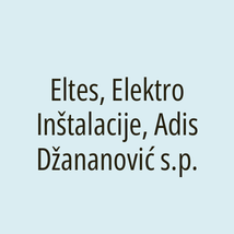 Eltes, Elektro Inštalacije, Adis Džananović s.p. - Logotip