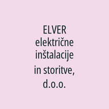 ELVER električne inštalacije in storitve, d.o.o. - Logotip