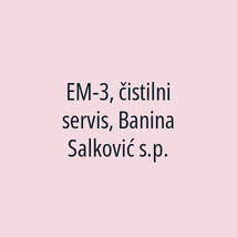 EM-3, čistilni servis, Banina Salković s.p. - Logotip