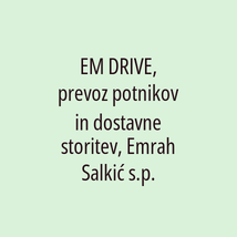 EM DRIVE, prevoz potnikov in dostavne storitev, Emrah Salkić s.p. - Logotip