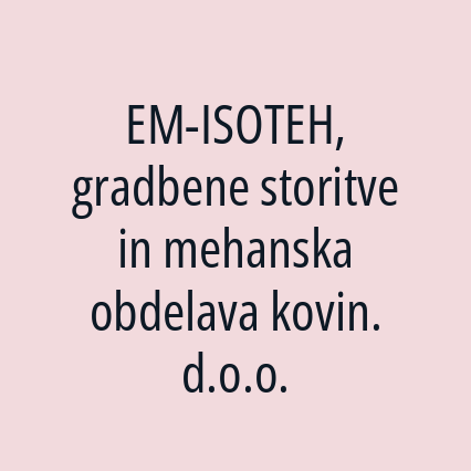 EM-ISOTEH, gradbene storitve in mehanska obdelava kovin. d.o.o. - Logotip
