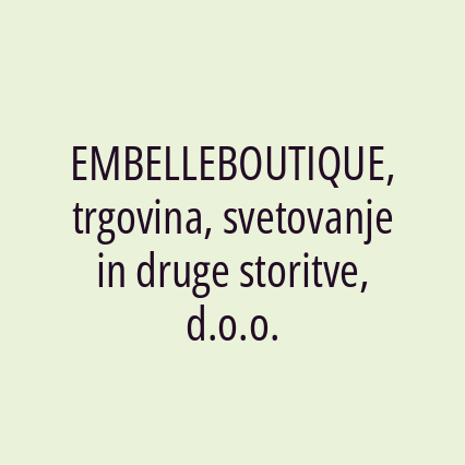 EMBELLEBOUTIQUE, trgovina, svetovanje in druge storitve, d.o.o. - Logotip