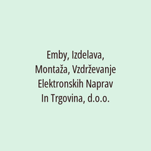 Emby, Izdelava, Montaža, Vzdrževanje Elektronskih Naprav In Trgovina, d.o.o. - Logotip