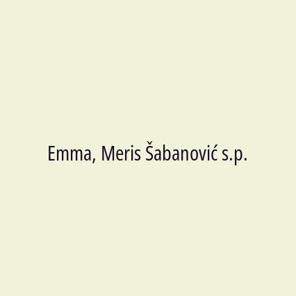 Emma, Meris Šabanović s.p. - Logotip