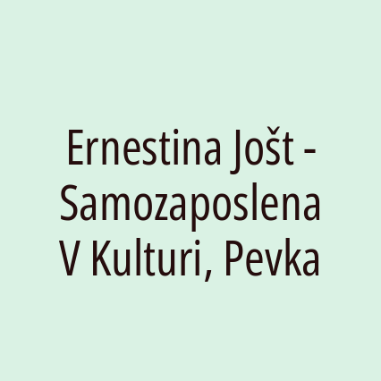 Ernestina Jošt - Samozaposlena V Kulturi, Pevka - Logotip