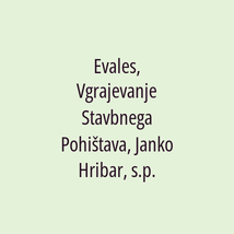 Evales, Vgrajevanje Stavbnega Pohištava, Janko Hribar, s.p. - Logotip