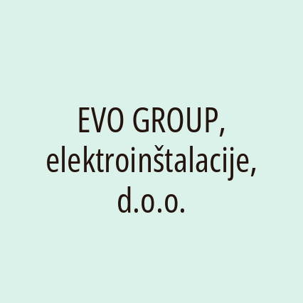 EVO GROUP, elektroinštalacije, d.o.o. - Logotip