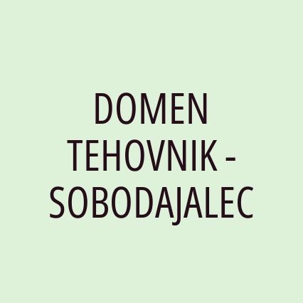 DOMEN TEHOVNIK - SOBODAJALEC