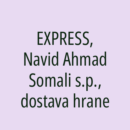 EXPRESS, Navid Ahmad Somali s.p., dostava hrane - Logotip