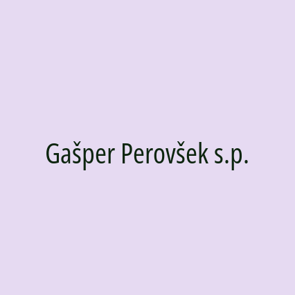 Gašper Perovšek s.p.