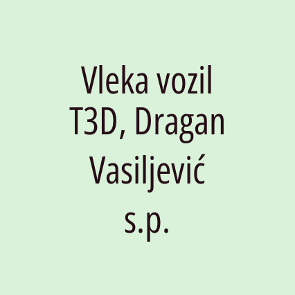 Vleka vozil T3D, Dragan Vasiljević s.p.