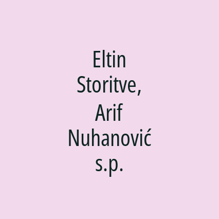 Eltin Storitve, Arif Nuhanović s.p. - Logotip