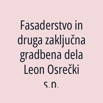 Fasaderstvo in druga zaključna gradbena dela Leon Osrečki s.p. - Logotip